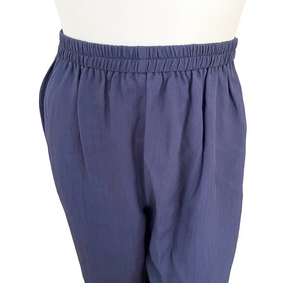 VTG R&M RICHARDS 2 Piece Conservative Pantsuit Set in Navy Blue SZ 8 - Picture 6 of 12